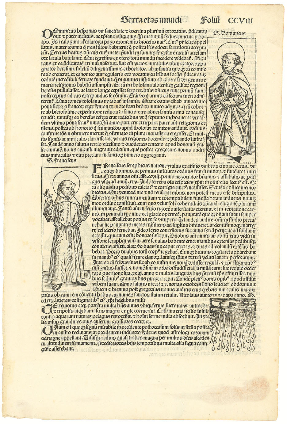 Folium CCVIII from the Nuremberg Chronicle.