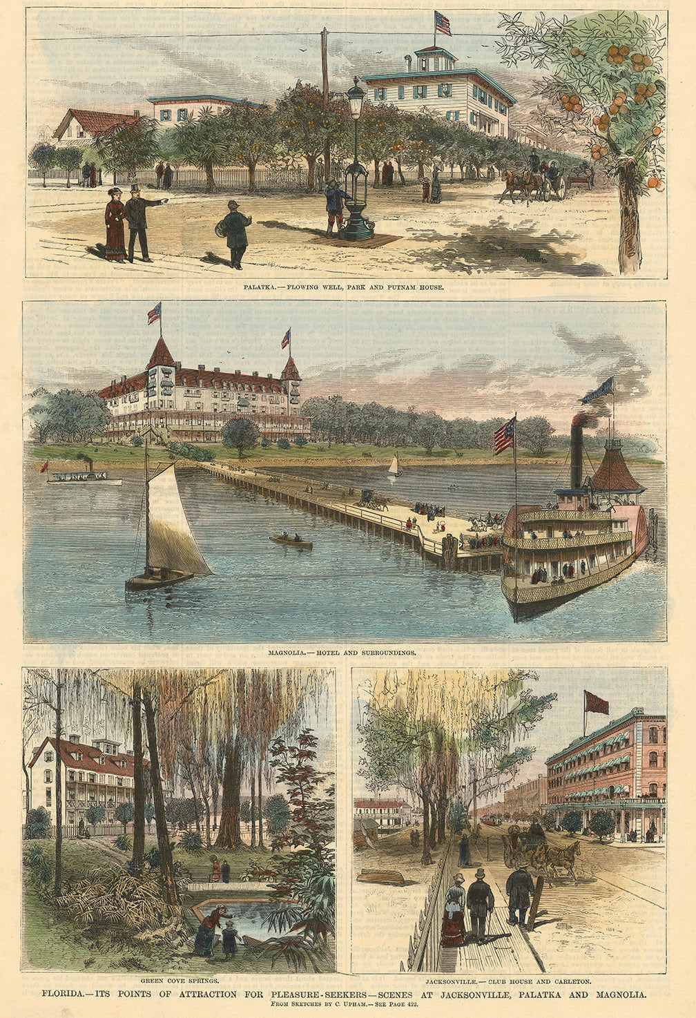 Florida. - Its Points of Attraction for Pleasure-seekers at Jacksonville, Palatka and Magnolia.