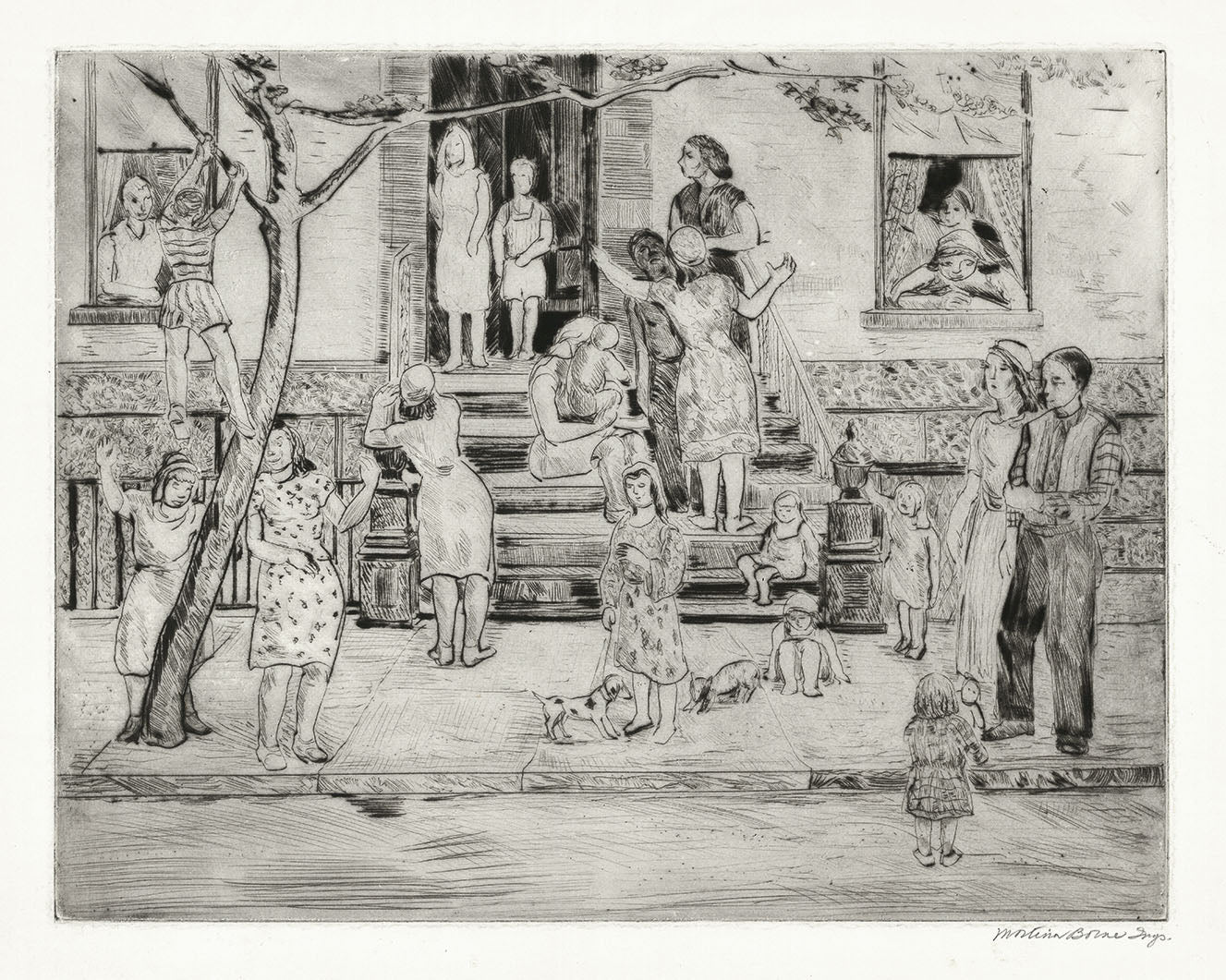 The Stoop. (on State Street, Brooklyn Heights).