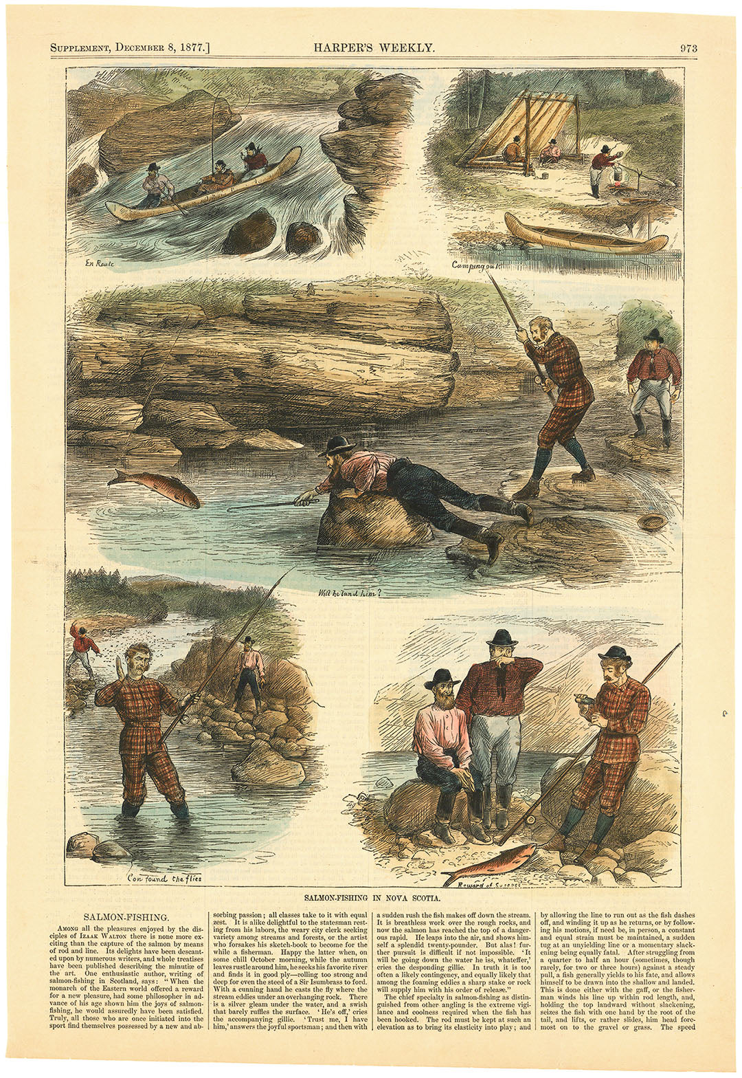 Salmon-Fishing in Nova Scotia.