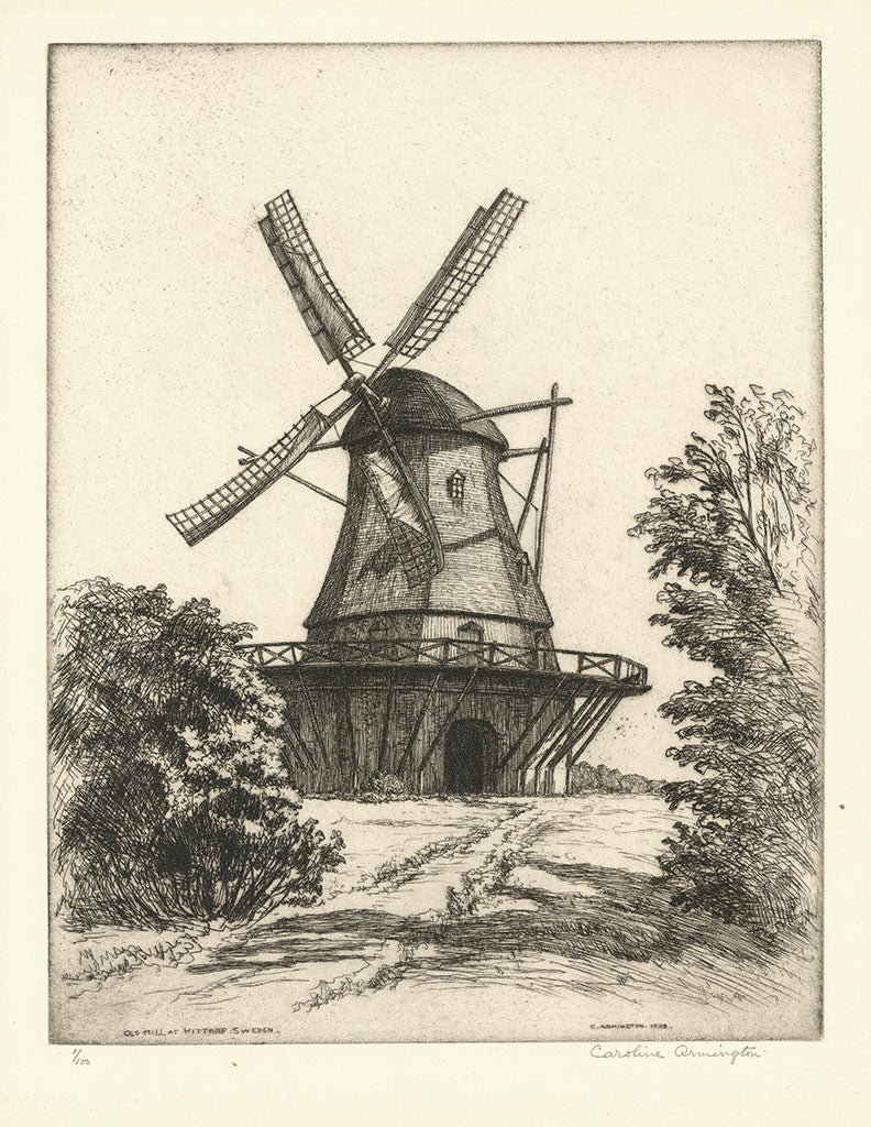 Old Mill at Hittarp Sweden.