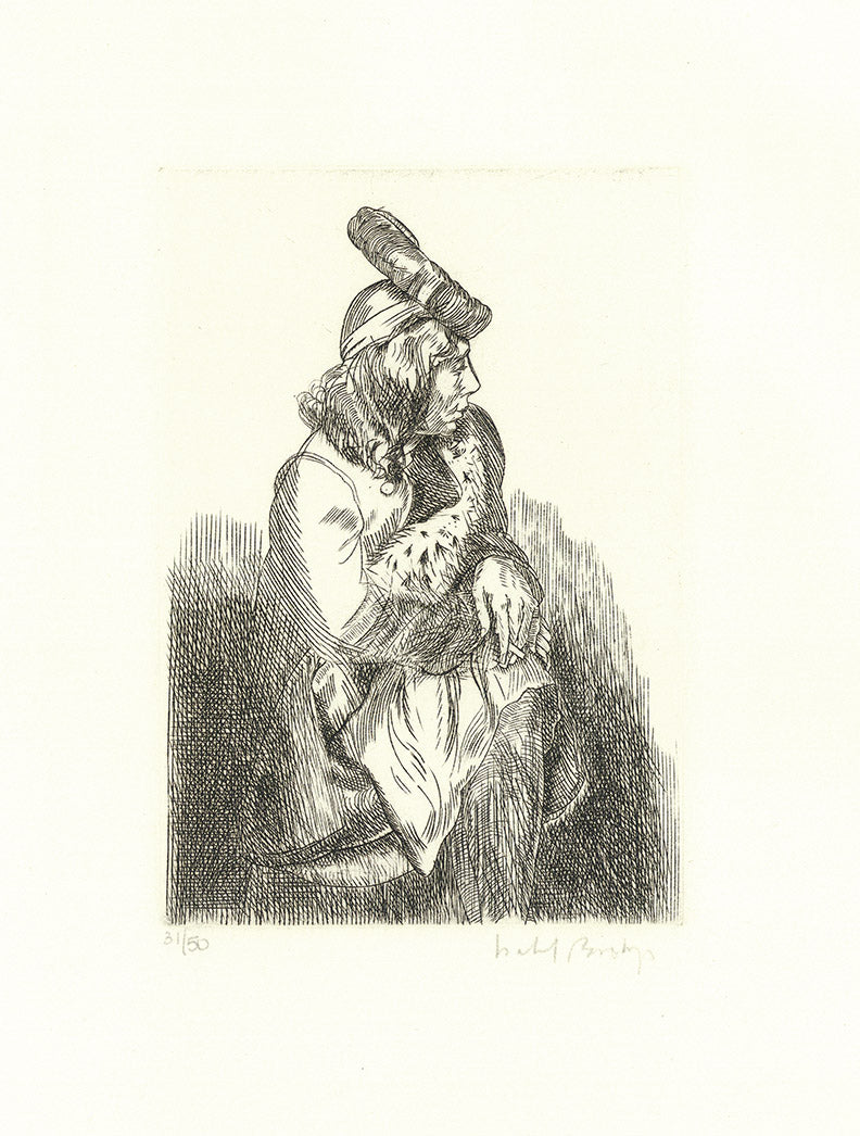 Seated Woman with Hat.