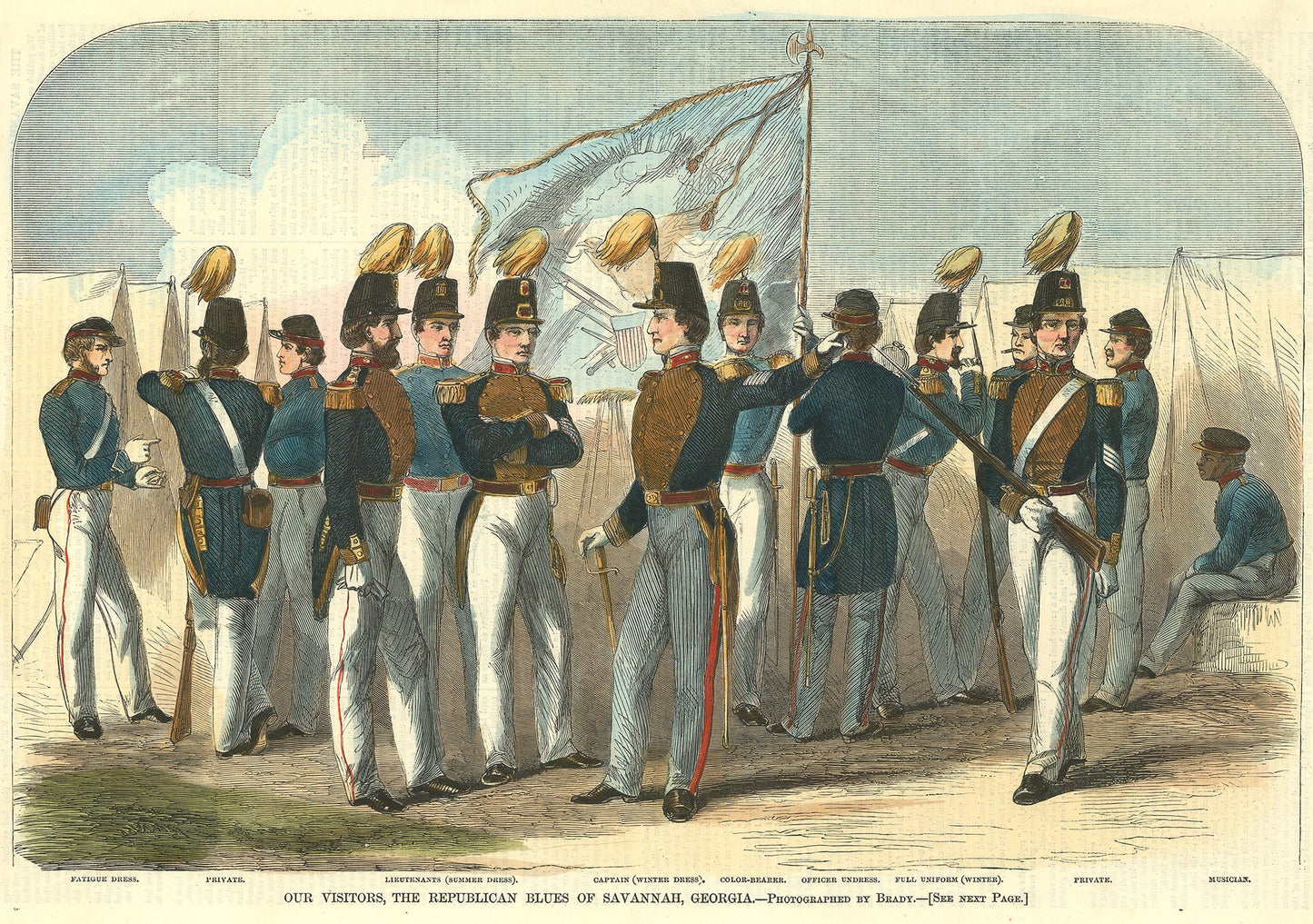 Our Visitors, the Republican Blues of Savannah, Georgia.