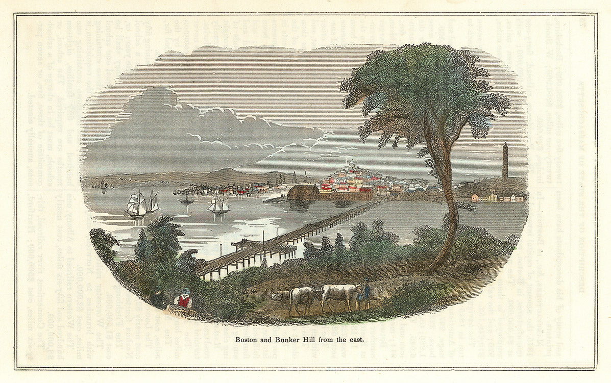 Boston and Bunker Hill from the East.