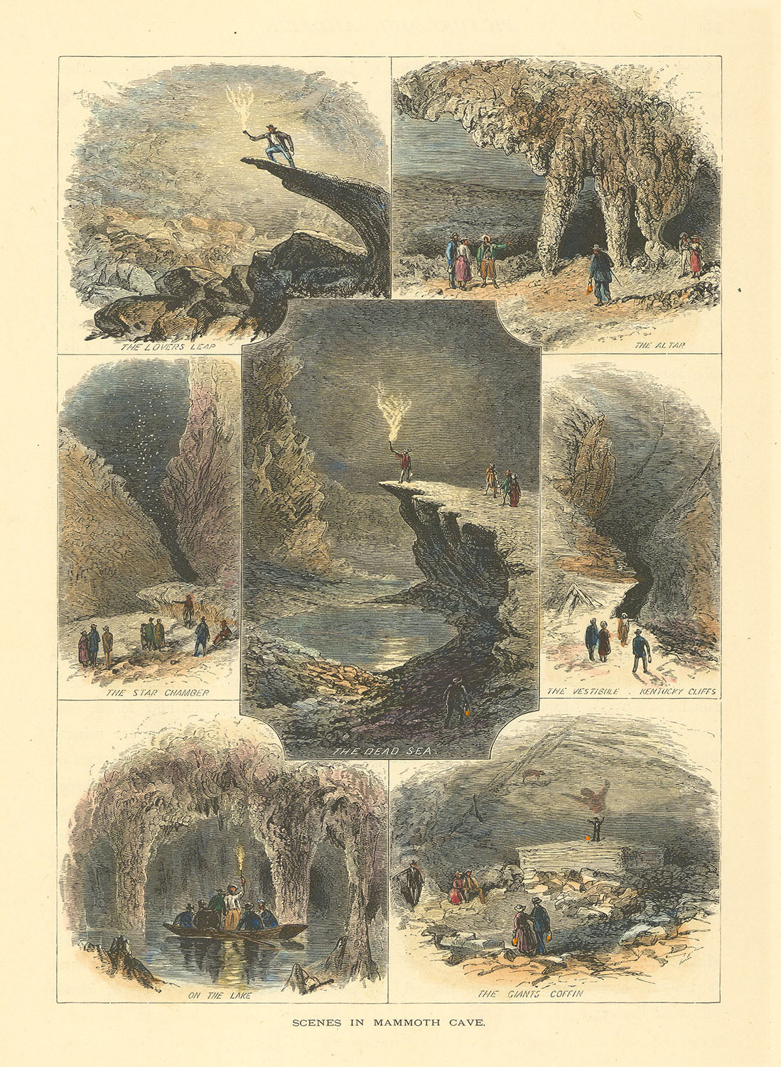 Scenes in Mammoth Cave.