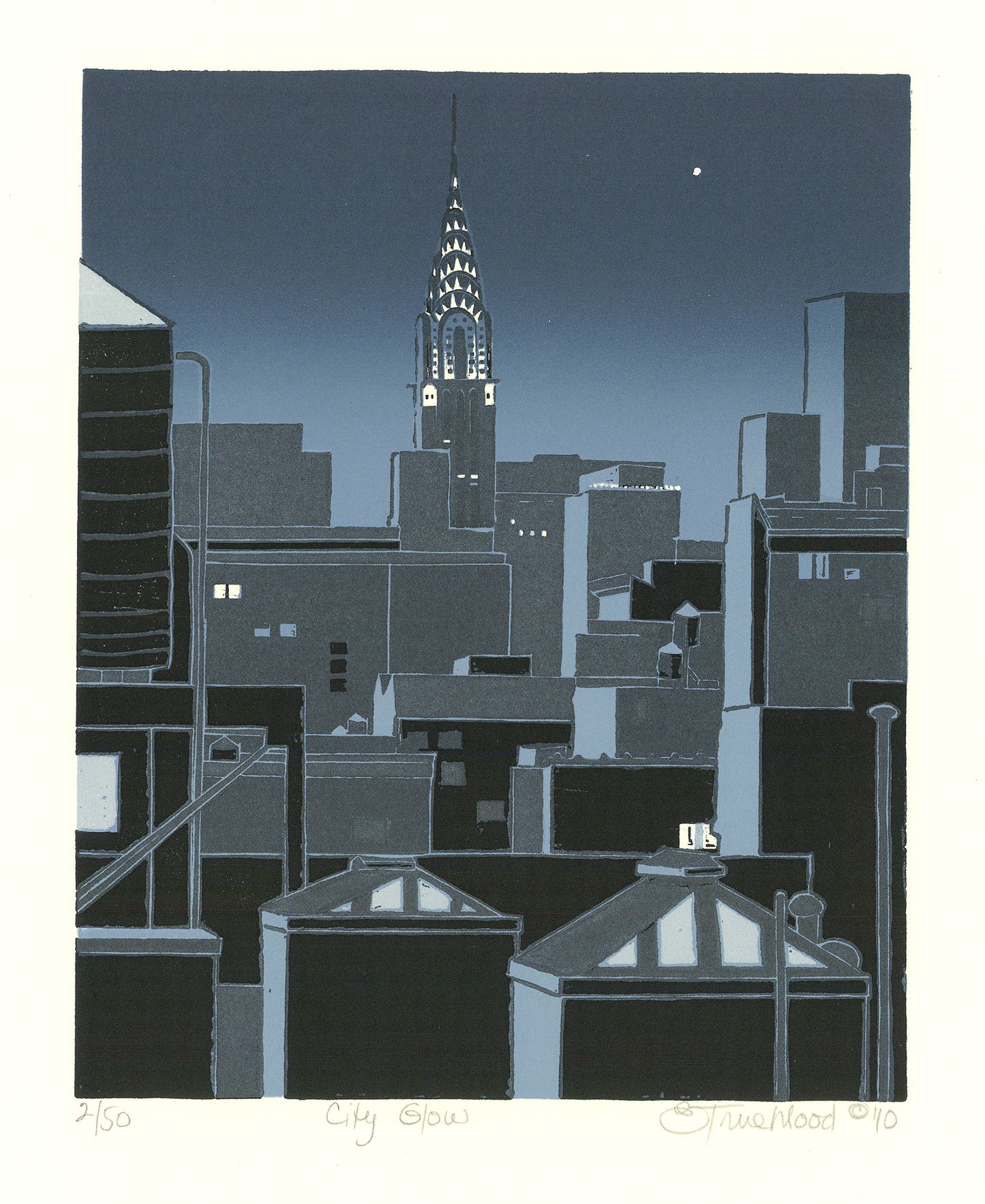 City Glow. (Chrysler Building).