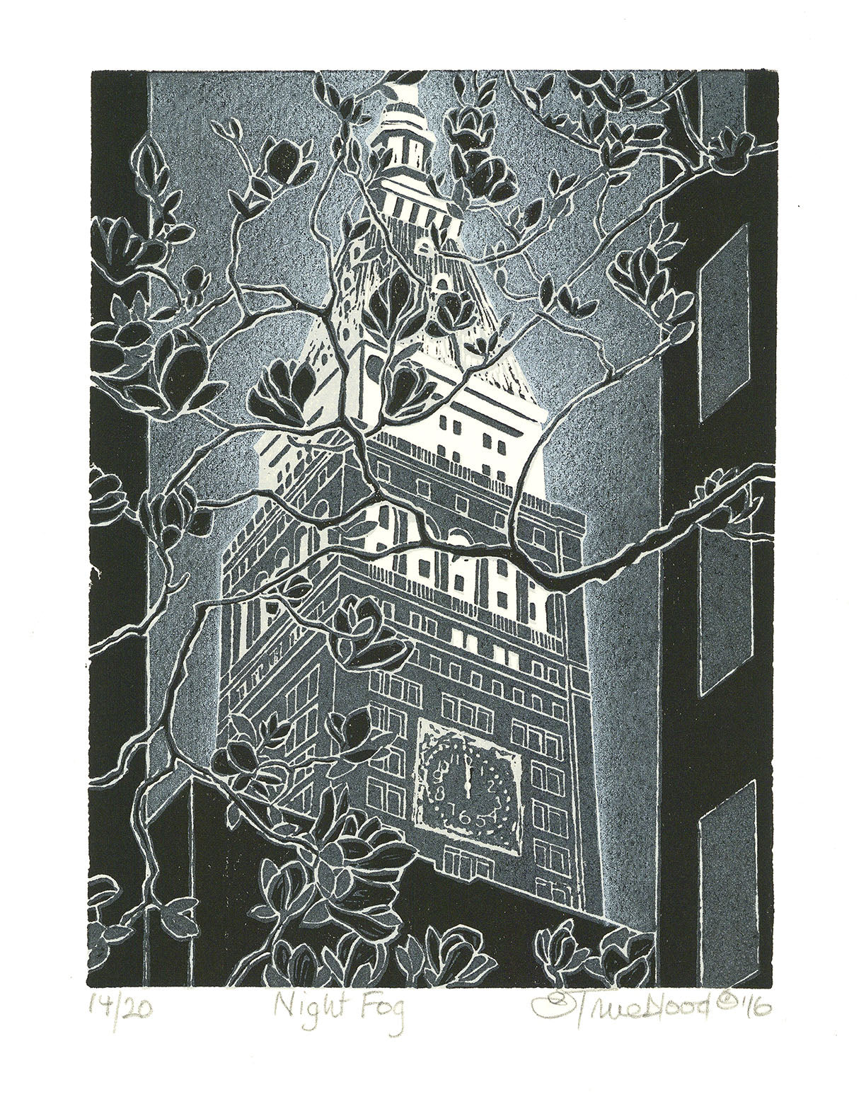 Night Fog. (Metropolitan Life Building).