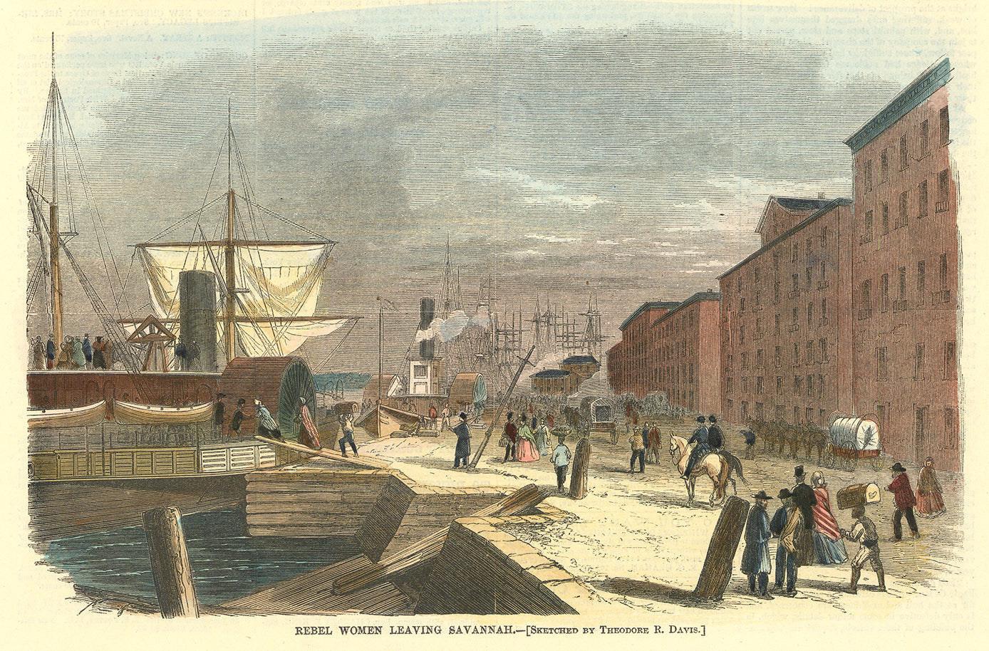 Rebel Women Leaving Savannah.