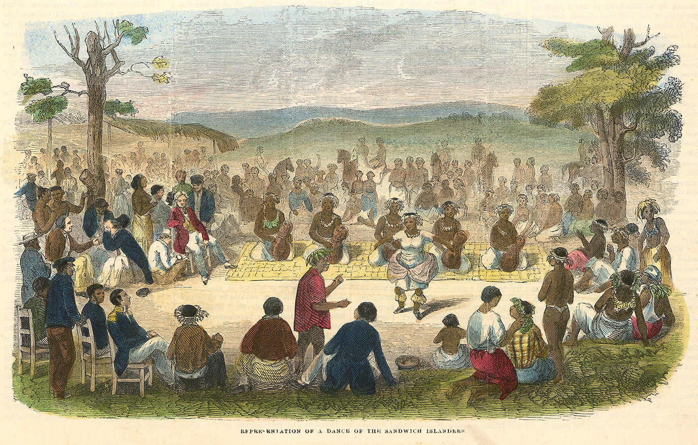 Representation of a Dance of the Sandwich Islanders. (Hawaii)