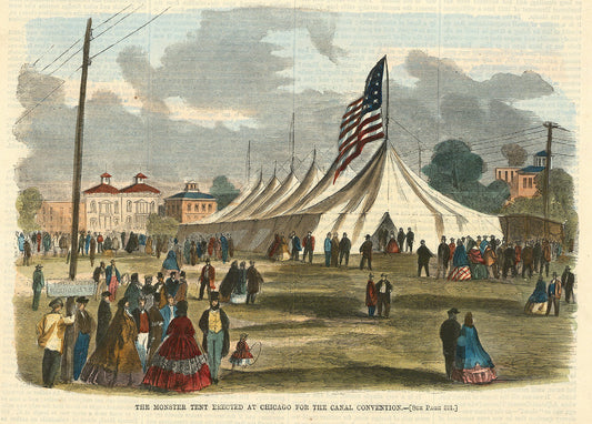 The Monster Tent Erected at Chicago for the Canal Convention.