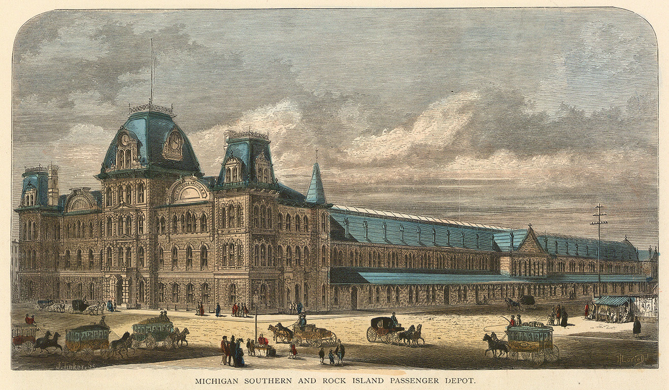 Michigan Southern and Rock Island Passenger Depot.