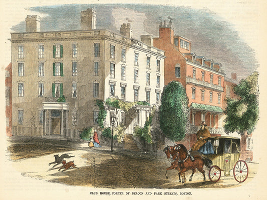 Club House, Corner of Beacon and Park Streets, Boston.