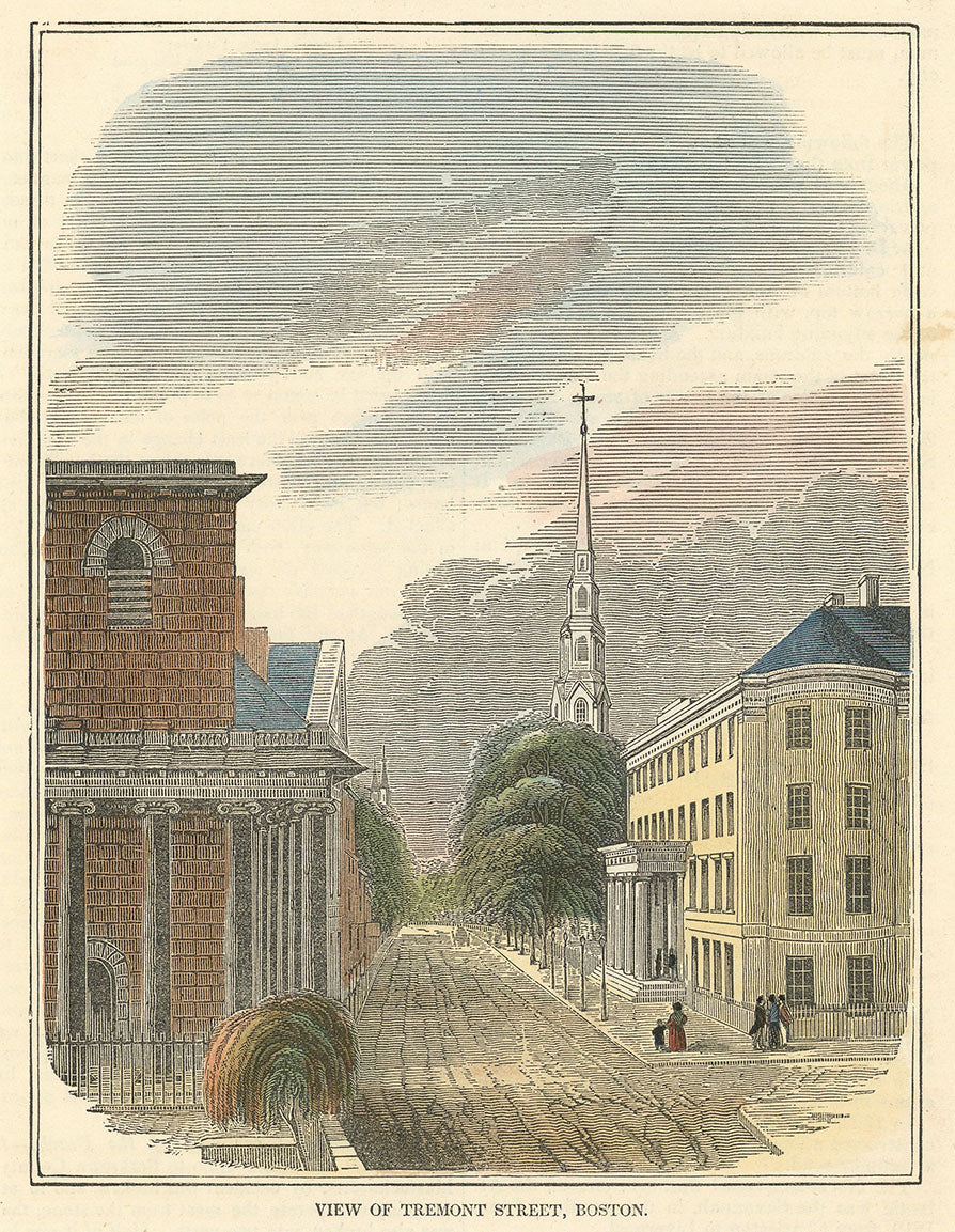 View of Tremont Street, Boston.