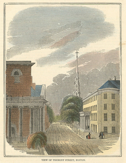 View of Tremont Street, Boston.