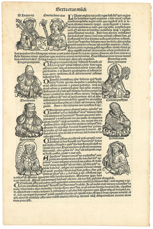 Folium CXV from the Nuremberg Chronicle.