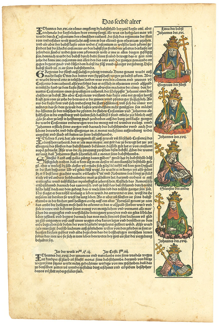 Folium CLXXXI from the Nuremberg Chronicle.