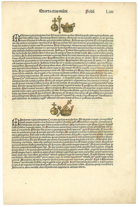 Folium LIIII from the Nuremberg Chronicle.