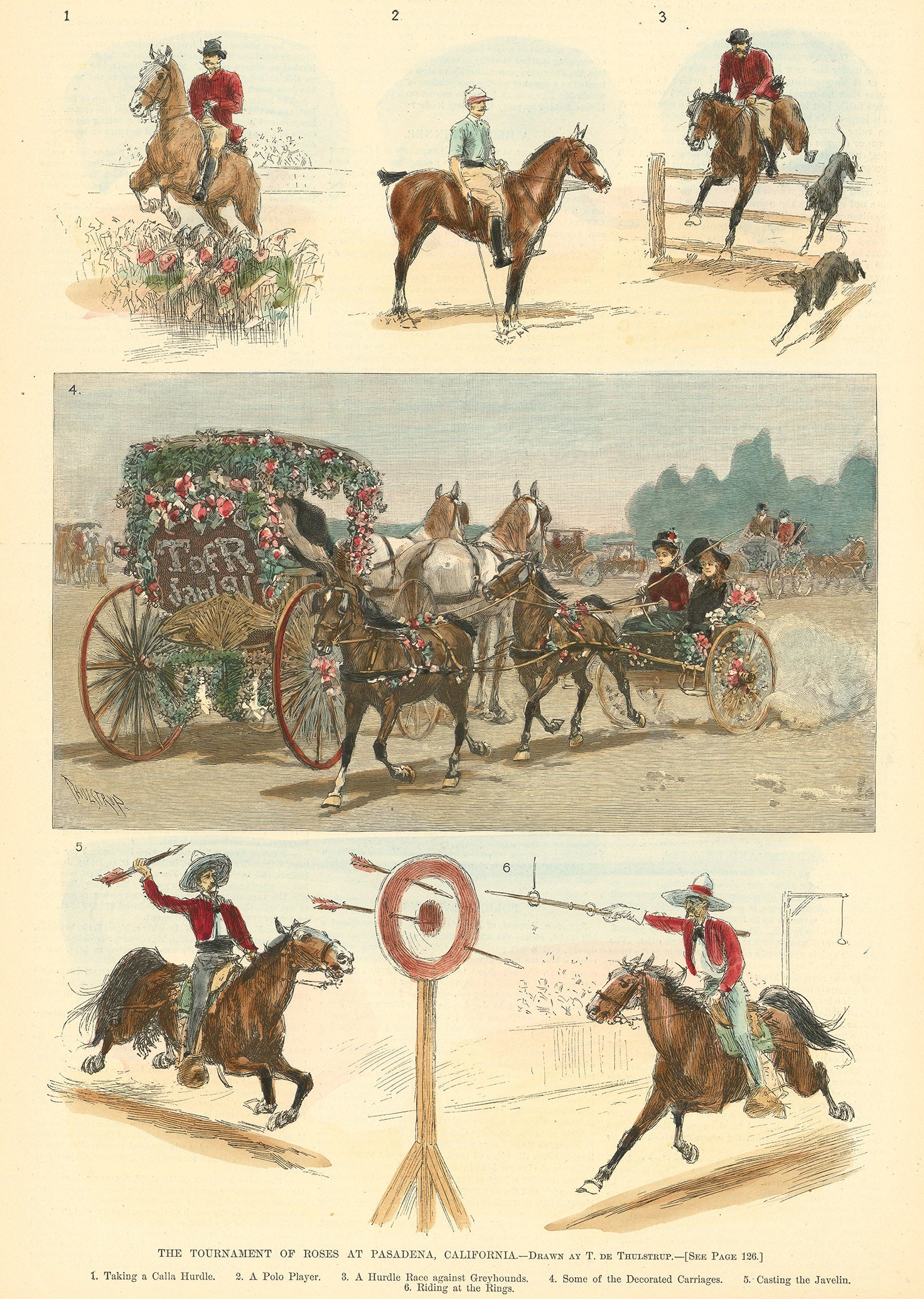 The Tournament of Roses at Pasadena, California.