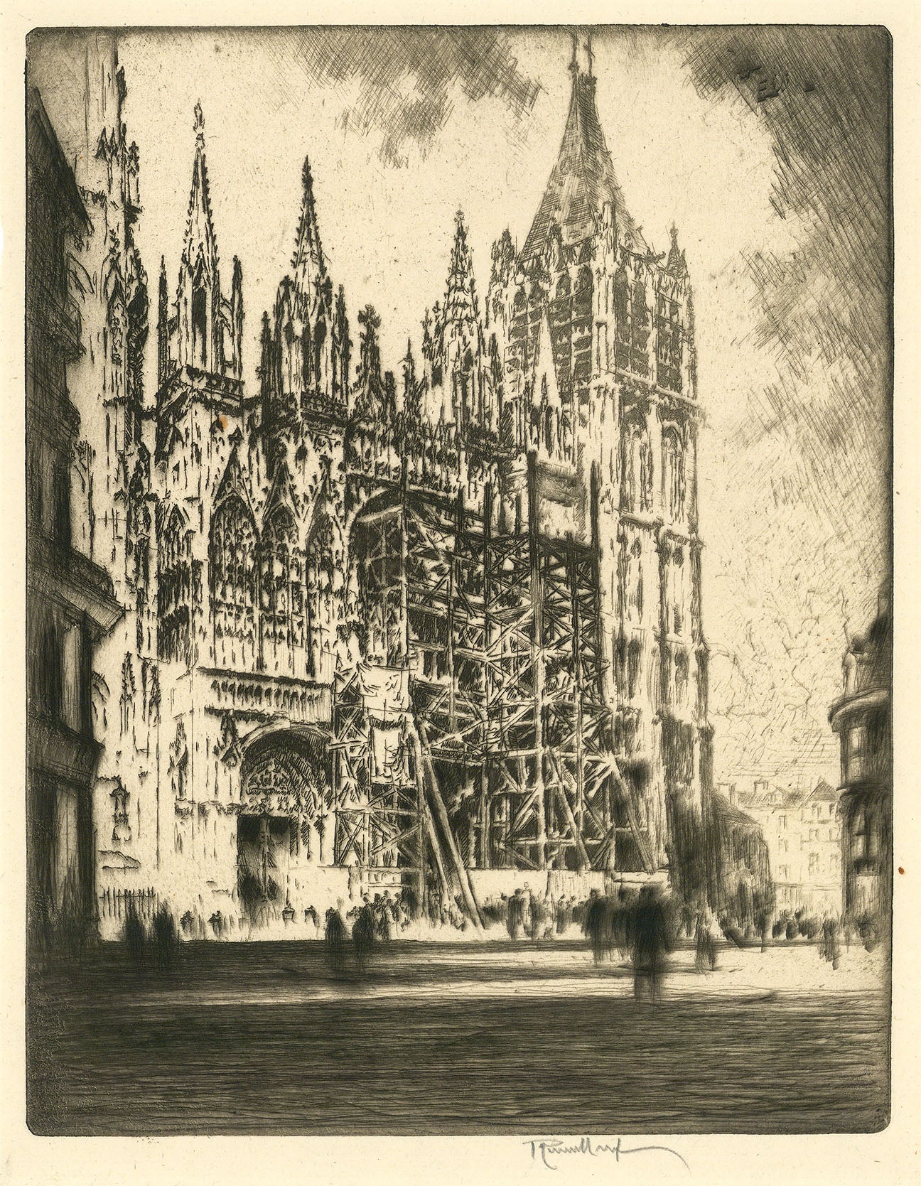 The West Front. (Rouen Cathedral).