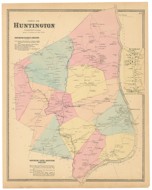 Town of Huntington, Fairfield Co. Conn.