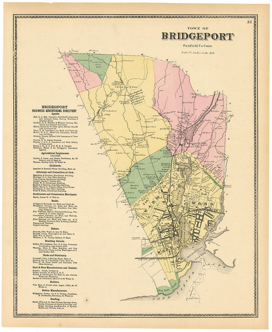 Town of Bridgeport, Fairfield Co. Conn.