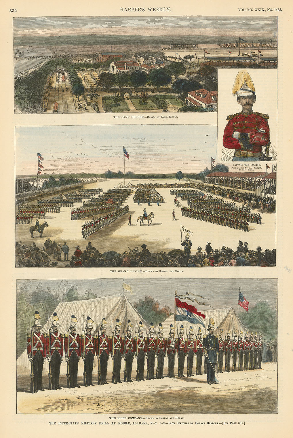 Inter-State Military Drill At Mobile, Alabama.