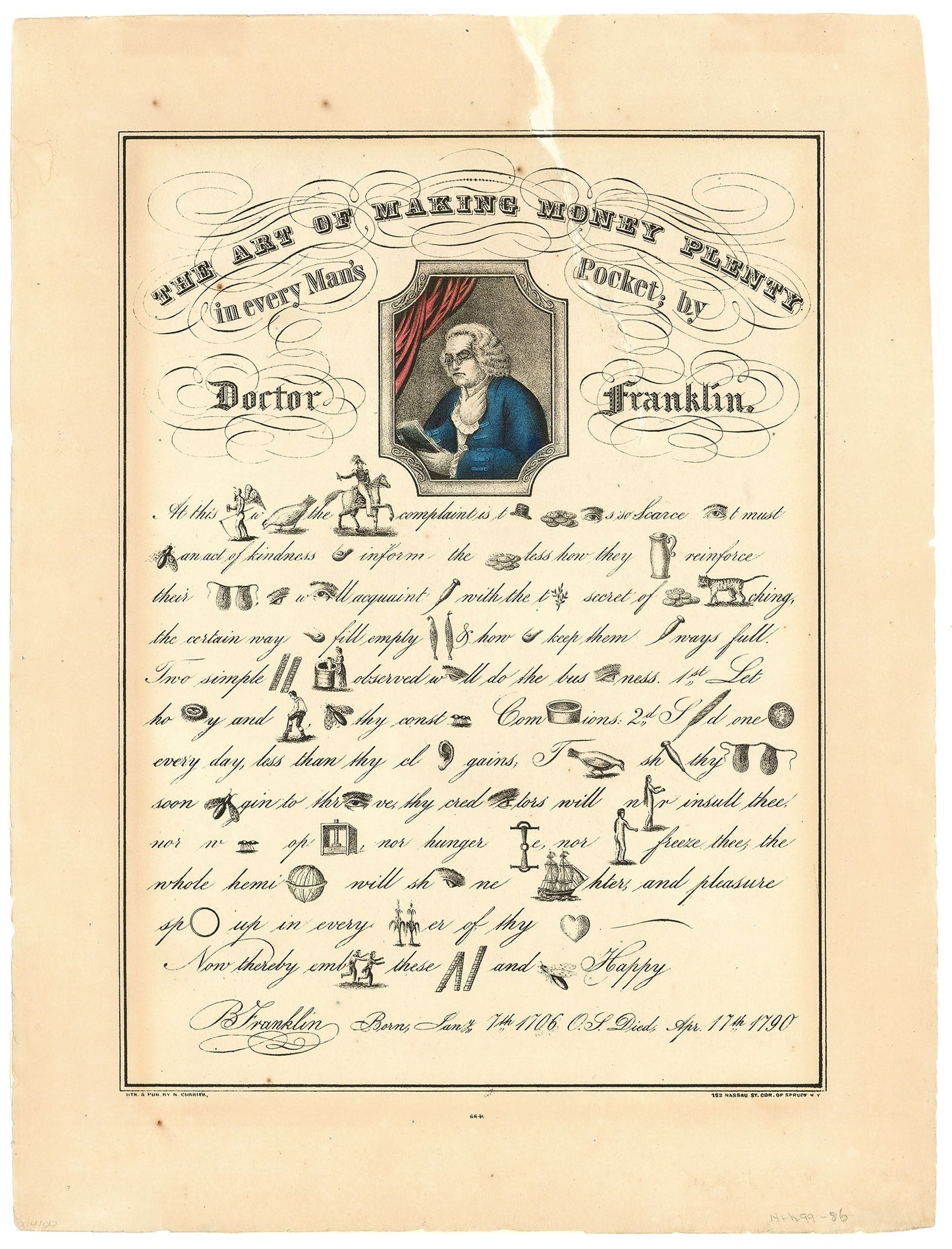 The Art of Making Money Plenty in Every Man's Pocket; by Doctor Franklin.