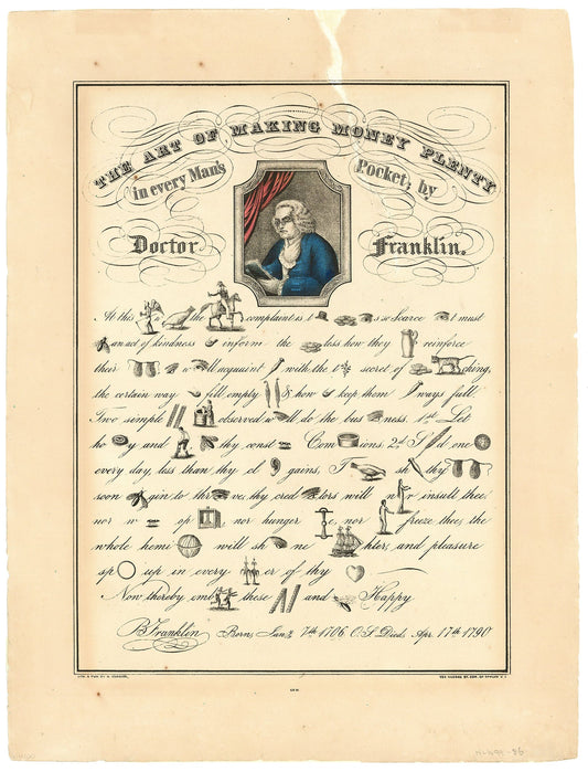 The Art of Making Money Plenty in Every Man's Pocket; by Doctor Franklin.