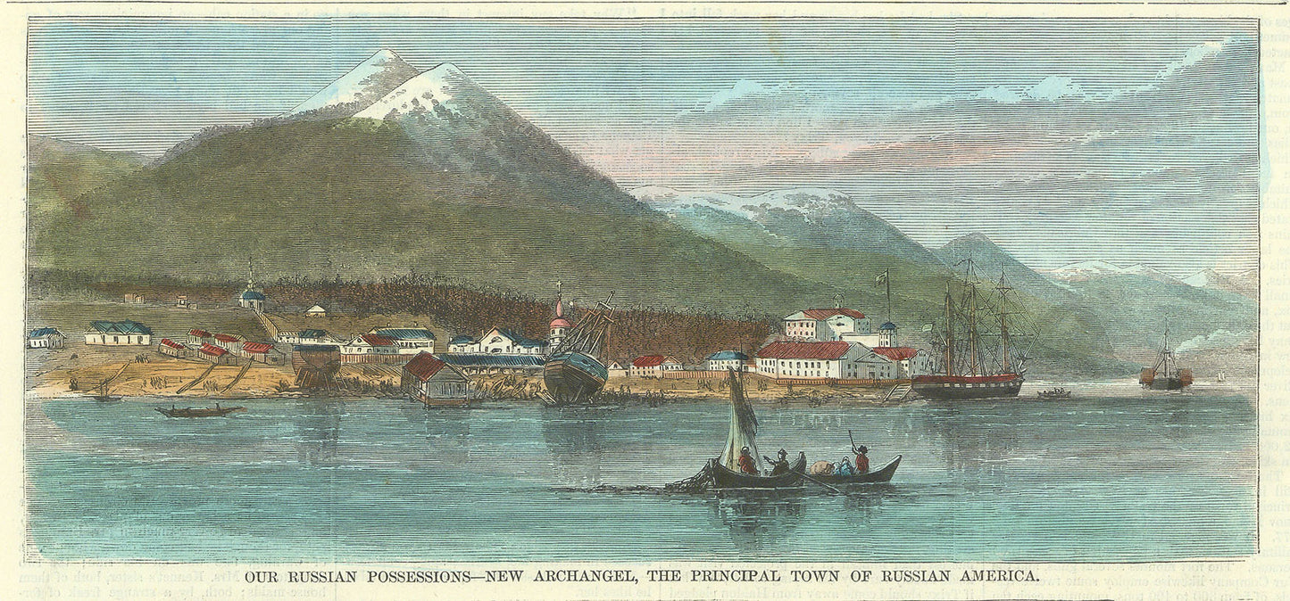 Our Russian Possessions-New Archangel, The Principal Town of Russian America.. [Sitka].