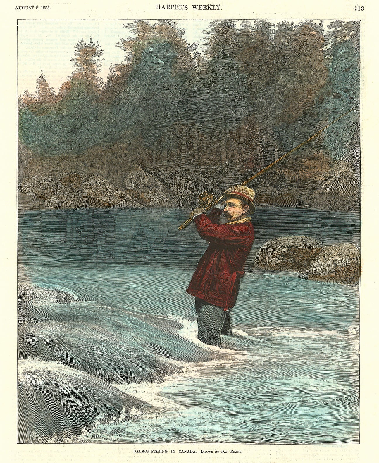 Salmon-Fishing in Canada.