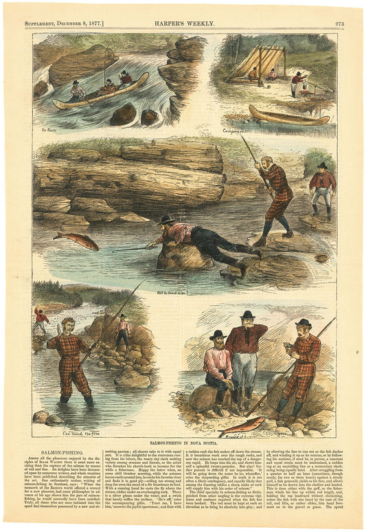 Salmon-Fishing in Nova Scotia.