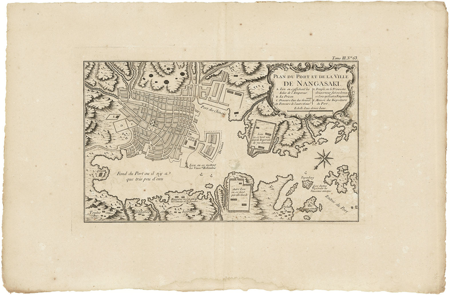 Plan du Port et de la Ville de Nangasaki. ( Nagasaki )