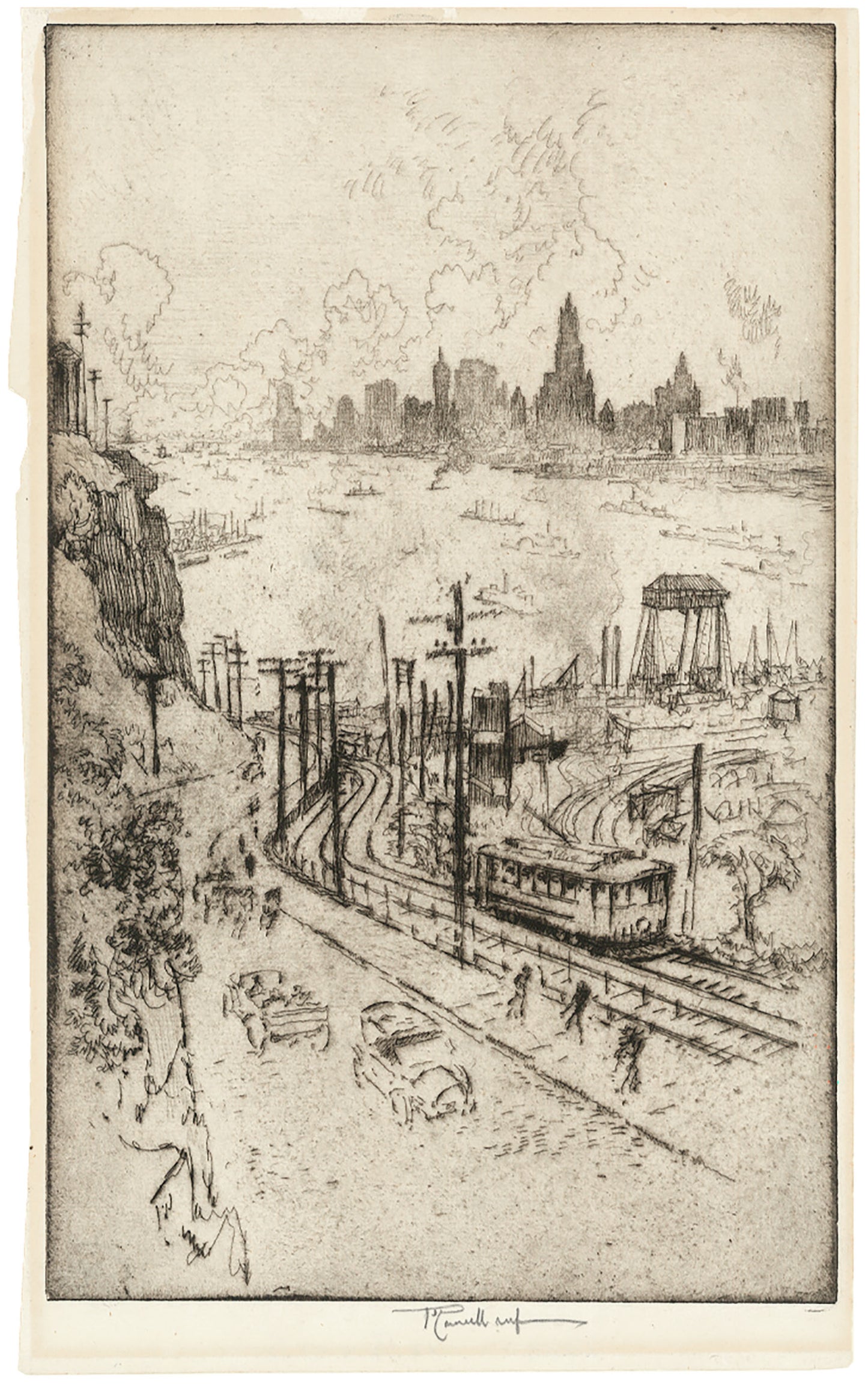 New York from New Jersey.