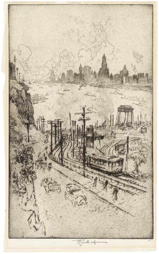 New York from New Jersey.