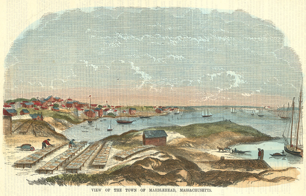 View of the Town of Marblehead, Massachusetts.
