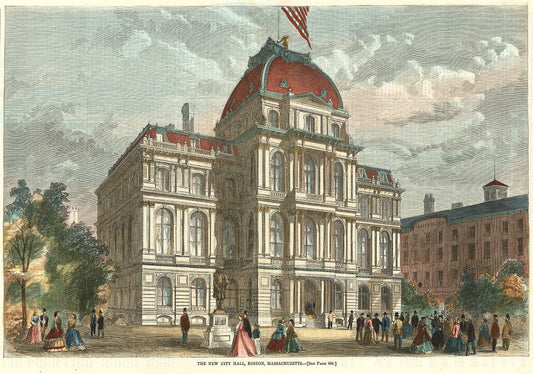 The New City Hall, Boston, Massachusetts.