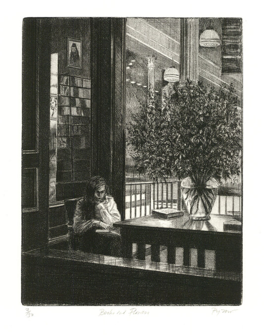 Books and Flowers.  (Barnes & Noble.)