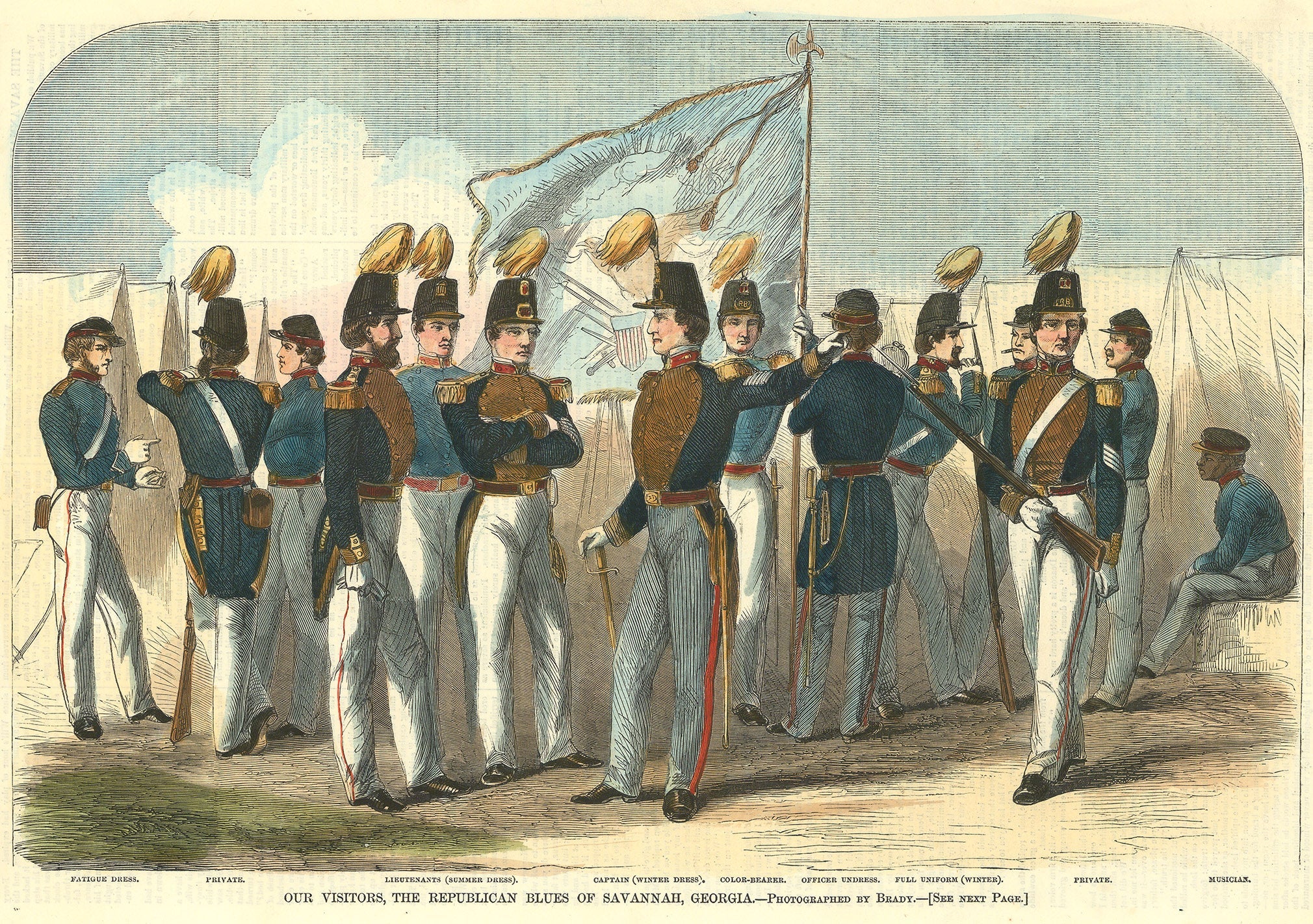 Our Visitors, the Republican Blues of Savannah, Georgia.