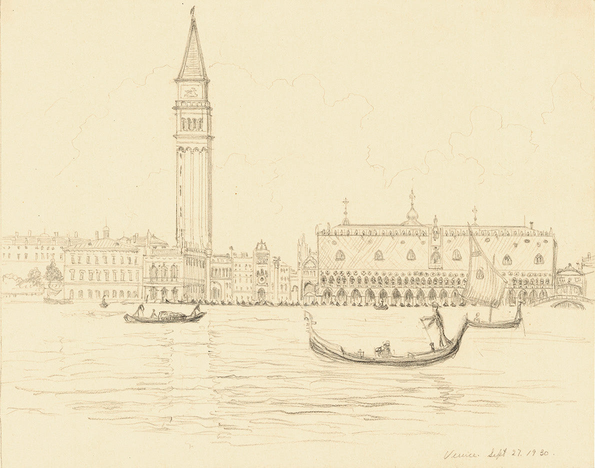 San Marco Campanile, Venice. Sept, 27, 1930. (The Grand Canal).