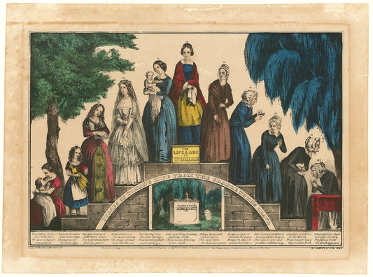 The Life & Age of Woman. Stages of Woman's Life from the Cradle to the Grave