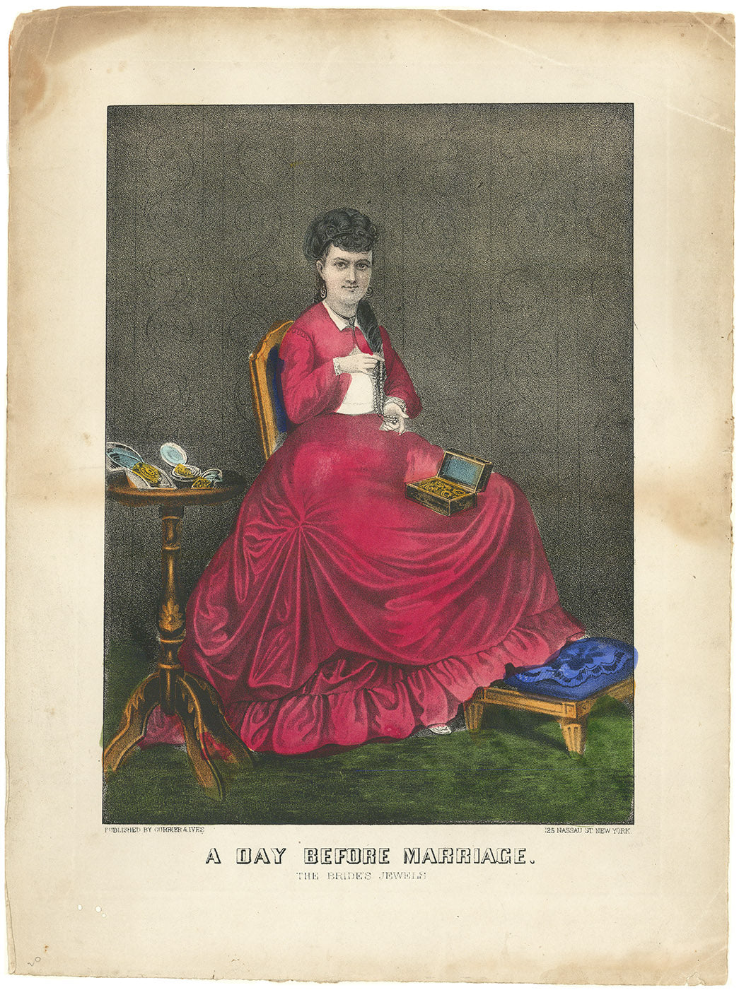 A Day Before Marriage. The Bride's Jewels.