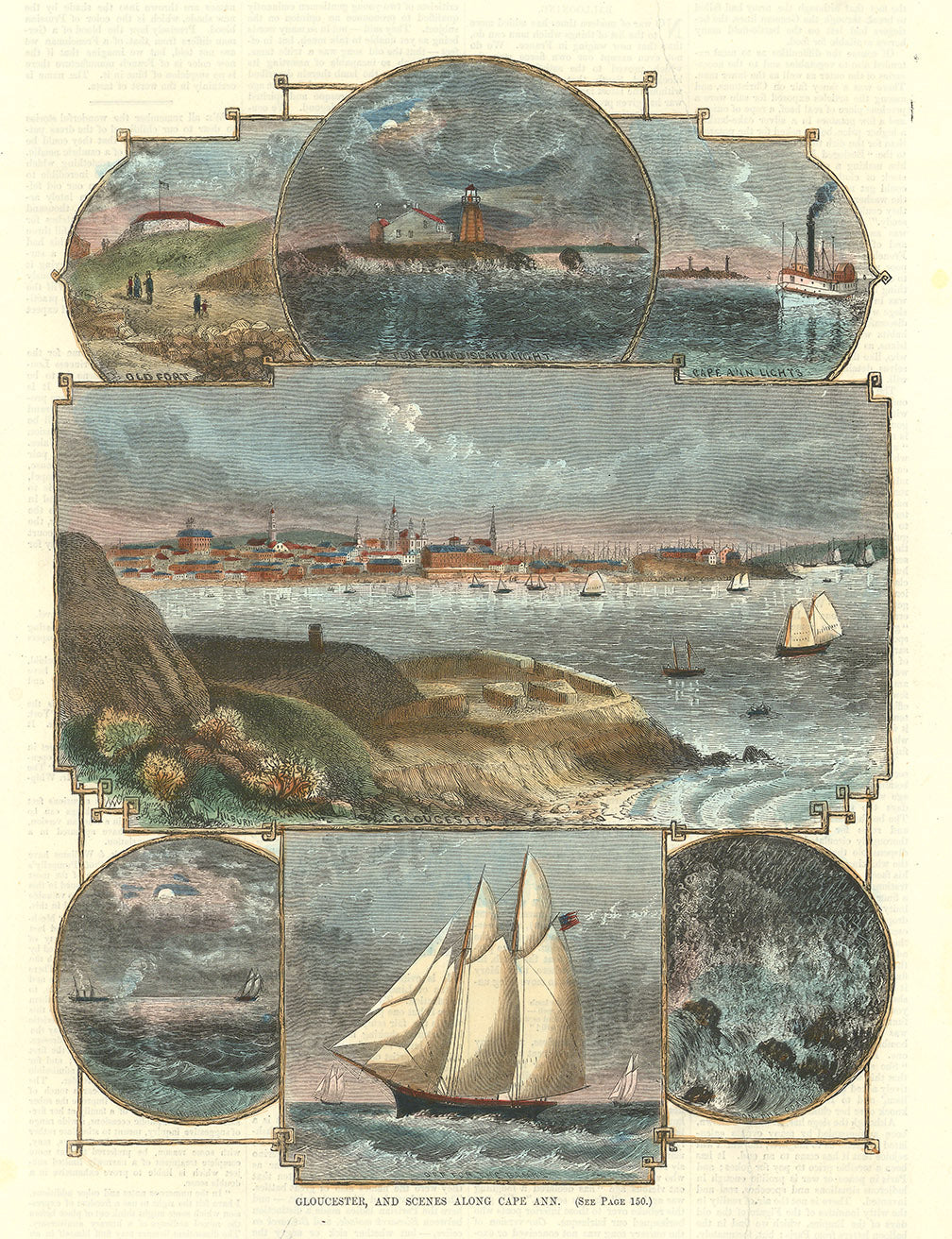 Gloucester, and Scenes along Cape Ann.