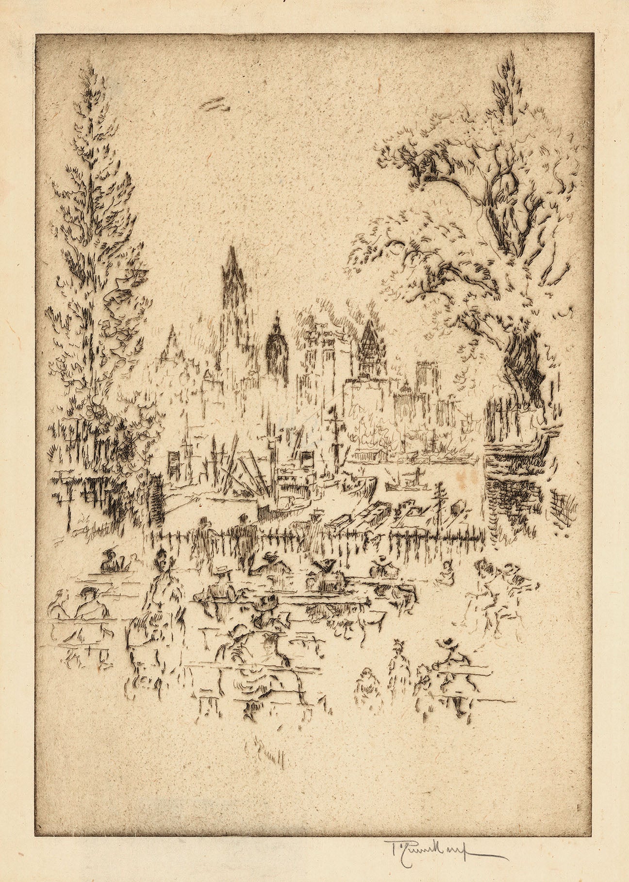 New York, From The Little Garden, Brooklyn.