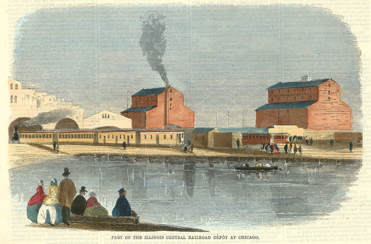 Part of the Illinois Central Railroad Depot at Chicago.
