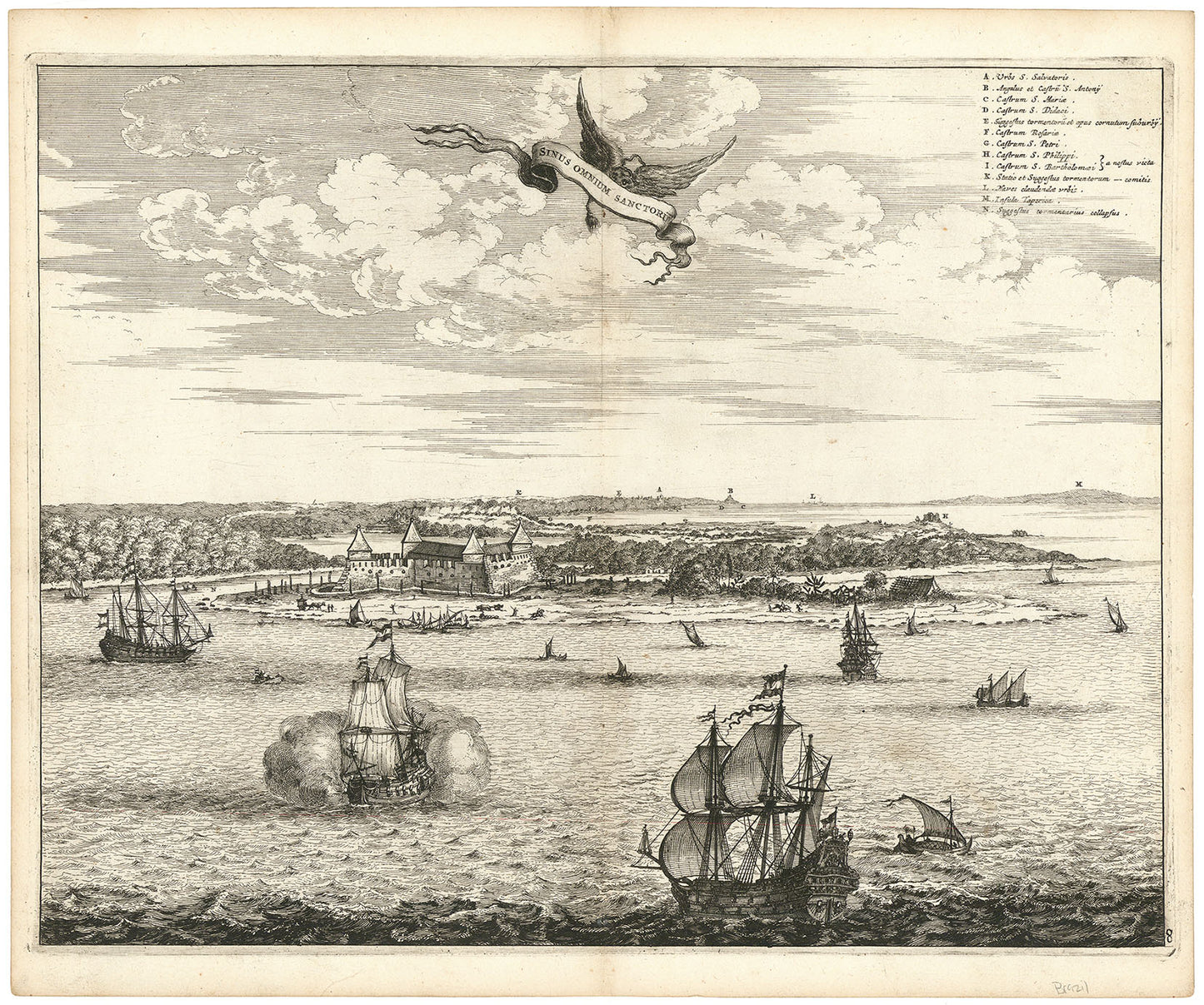 Sinus Omnium Sanctoru (Bahia or San Salvador, Brazil).