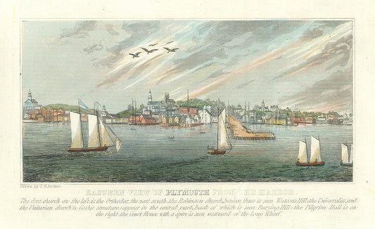 Eastern View of Plymouth from the Harbor.