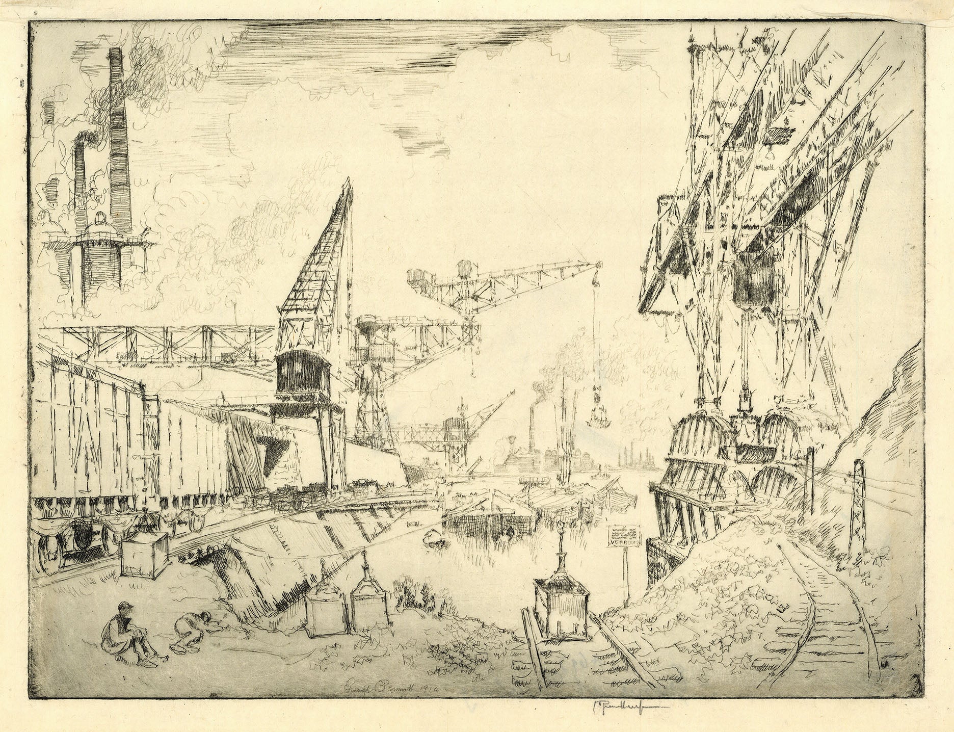 Cranes at Duisburg. (Germany)