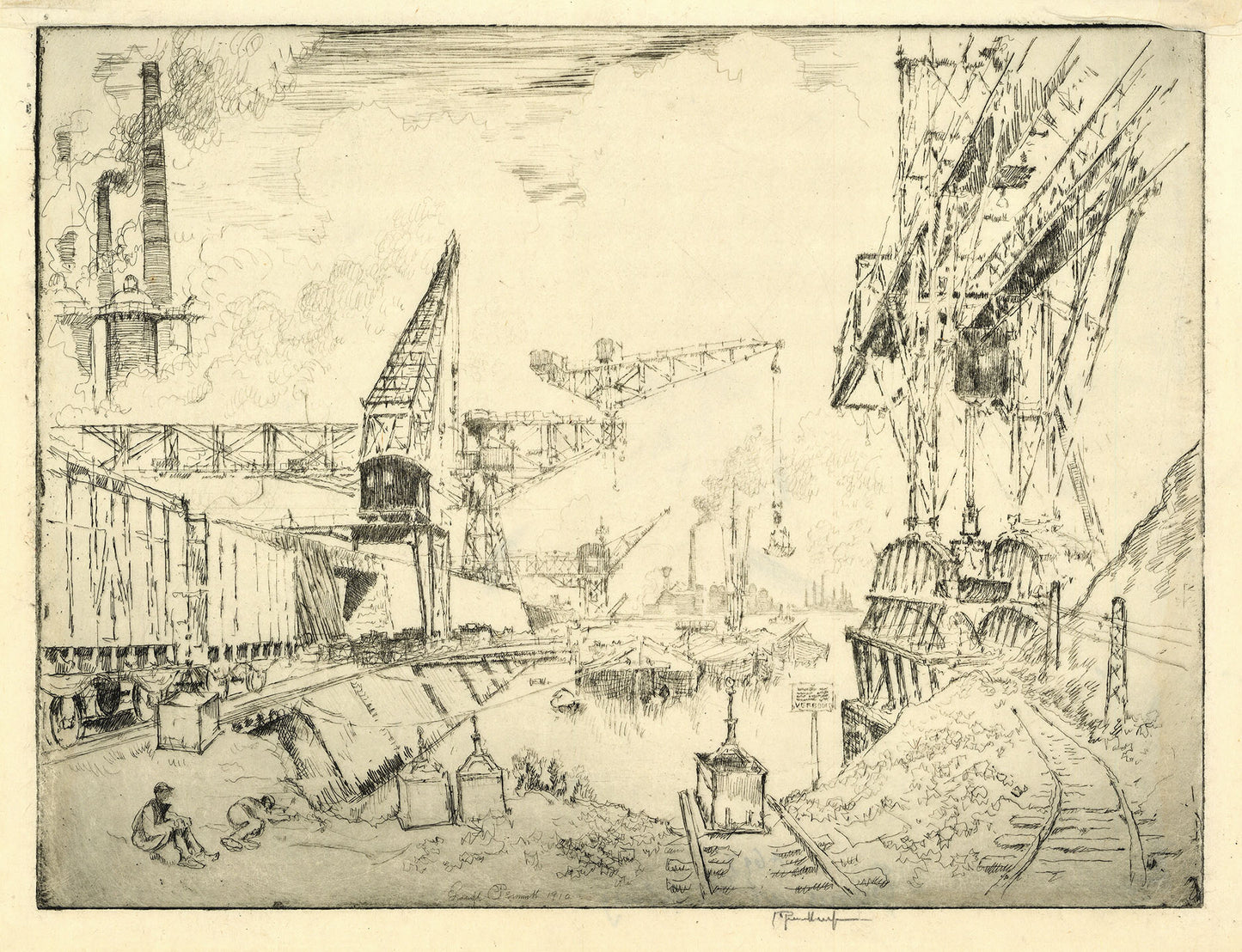 Cranes at Duisburg. (Germany)