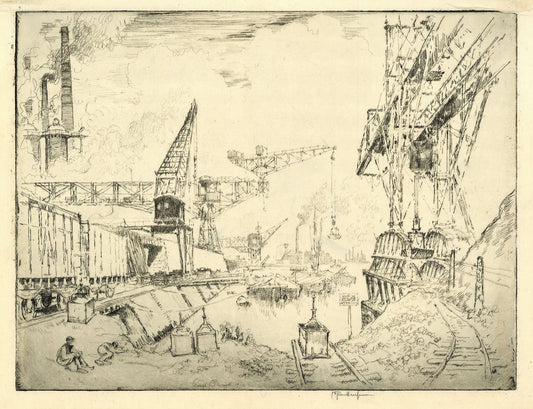 Cranes at Duisburg. (Germany)