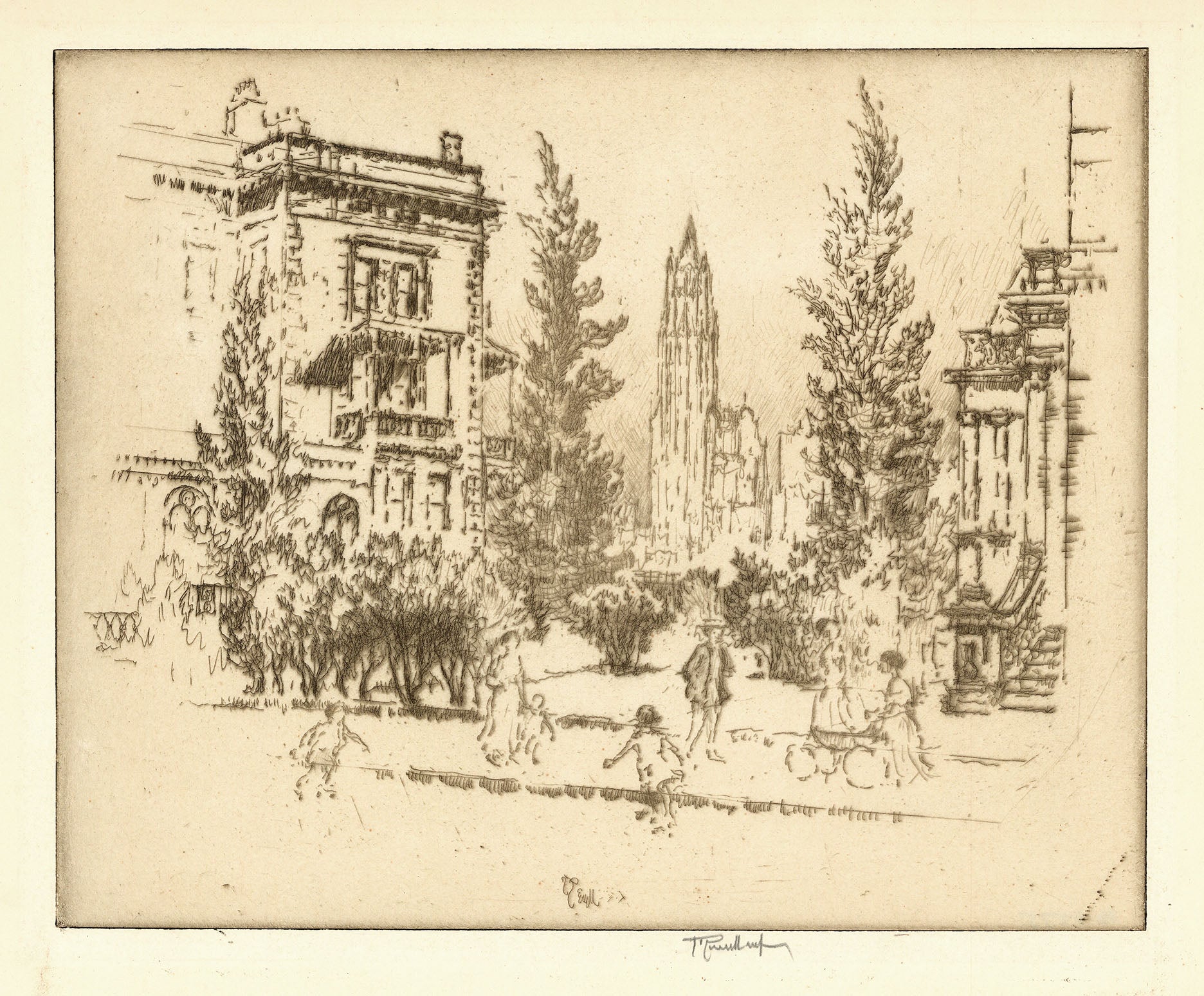 Skating Rink - Montague Terrace - Children Playing.